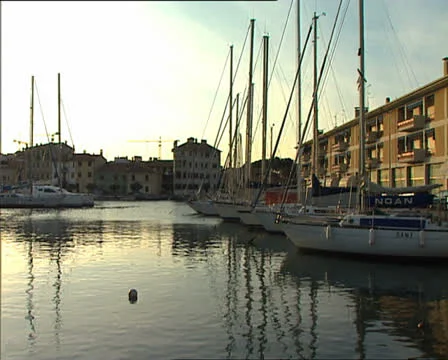 GRADO view at sunset Video stock 23928908