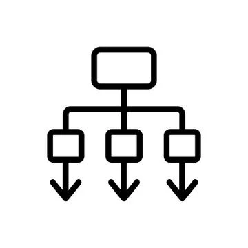 Gradual algorithm icon vector outline illustration 스톡 일러스트