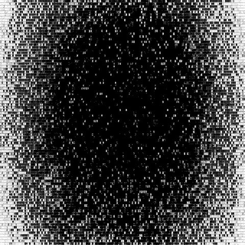 Gradually changing the brightness small squares. Animated matte mask transitions Vidéo 69492270