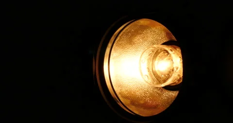 Gradualy slow brighting studio light Stock Footage 162617624