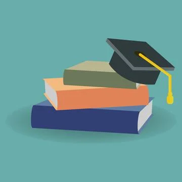 Graduate cap Stock Illustration