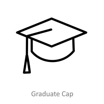 Graduate Cap Stock Illustration