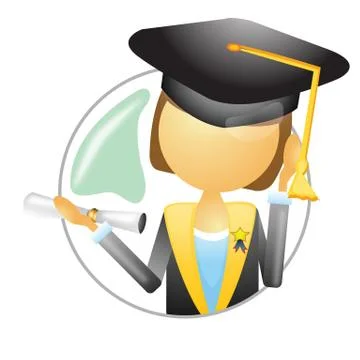 Graduate Illustrazione stock