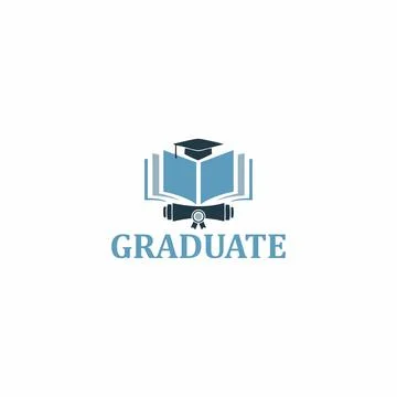 Graduate Logo Illustrazione stock