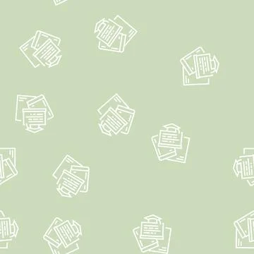 Graduate program line seamless pattern Stock Illustration