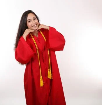 Graduate Strikes a Quick Pose Stock Photos