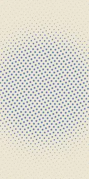 Graduated cobalt dots spread across a warm cream field, creating a clean re.. Stock Illustration