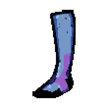 Graduated compression socks pixel art vector illustration Stock Illustration