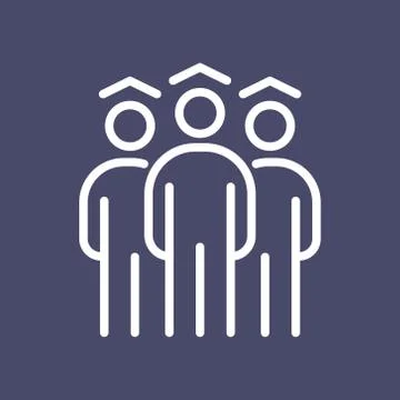 Graduated student icon simple flat style outline illustration Stock Illustration