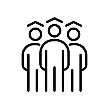 Graduated student icon simple flat style outline illustration Illustrazione stock