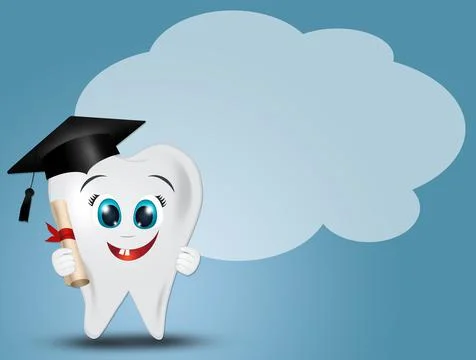 Graduated tooth Stock Illustration