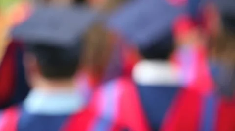 Graduates at simon fraser university 库存影片 11240433