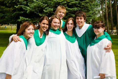 Graduating together Stock Photos