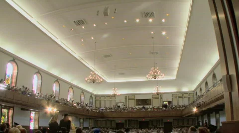 Graduation Auditorium Stock Footage 596004