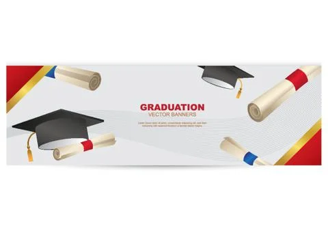 Graduation Banner Illustrazione stock