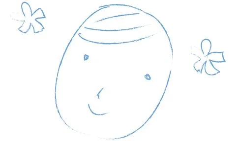 Graduation boy pattern, drawing by analog taste Stock Illustration
