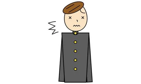Graduation boy pattern, drawing by analog taste Stock Illustration