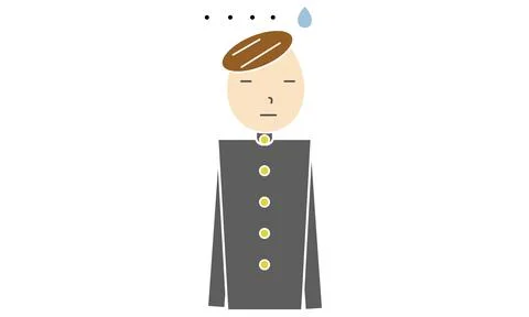 Graduation boy pattern, drawing by analog taste Stock Illustration