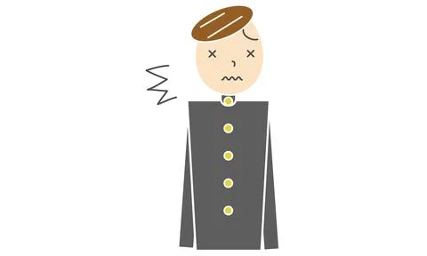 Graduation boy pattern, drawing by analog taste Stock Illustration