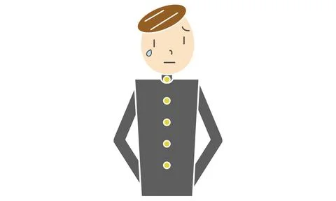 Graduation boy pattern, drawing by analog taste Stock Illustration
