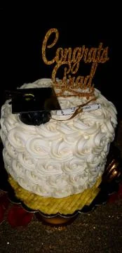 Graduation Cake 스톡 사진