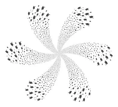 Graduation Cap Curl Twist Stock Illustration