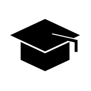 Graduation cap. Degree icon. Vector. Stock Illustration