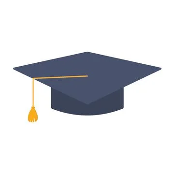 Graduation cap. Education hat. Illustrazione stock