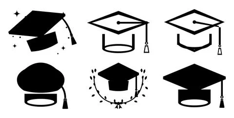 Graduation Cap Element, Academic Stock Illustration