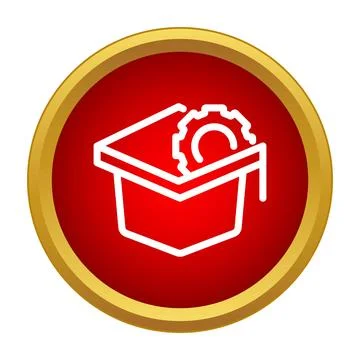 Graduation cap with gear representing engineering education Stock Illustration