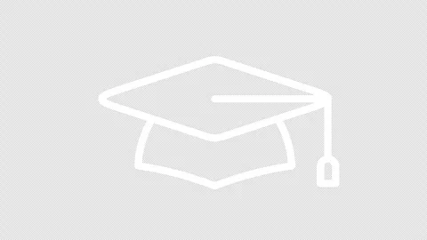 Graduation cap graphic animation. Alpha channel. Transparent background Stock Footage 319026207