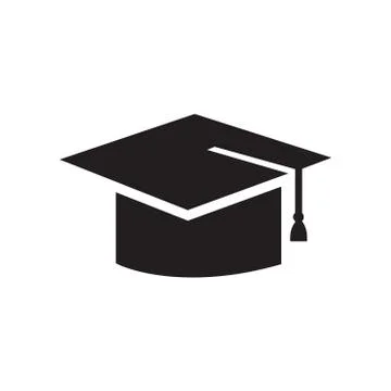 Graduation cap icon Stock Illustration