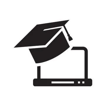 Graduation cap icon Stock Illustration