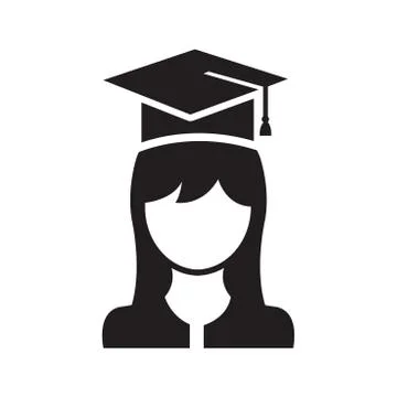 Graduation cap icon Stock Illustration