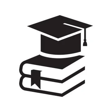 Graduation cap icon Stock Illustration