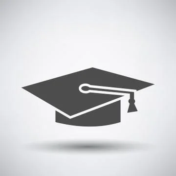 Graduation cap icon Stock Illustration