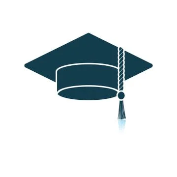 Graduation cap icon Stock Illustration