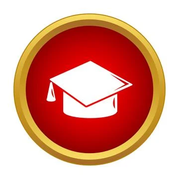 Graduation cap icon representing educational achievement and success イラスト素材