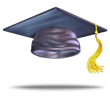 Graduation cap Stock Illustration