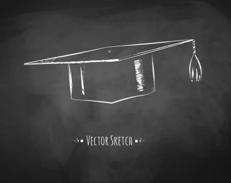 Graduation cap Stock Illustration