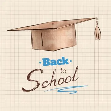 Graduation cap Stock Illustration