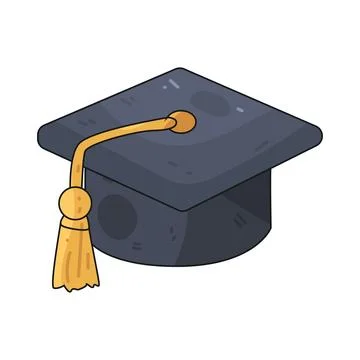Graduation Cap illustration Stock Illustration