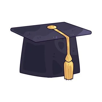 Graduation Cap illustration Stock Illustration