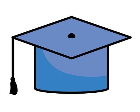Graduation cap isolated icon 스톡 일러스트