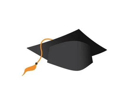 Graduation Cap Logo Illustrazione stock