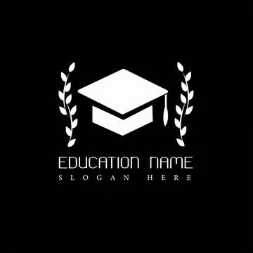Graduation Cap Logo Stock Illustration