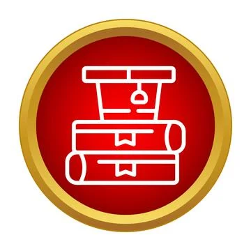 Graduation cap on stack of academic books Stock Illustration
