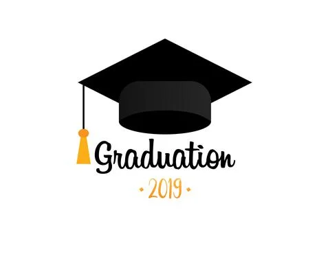 Graduation cap. Template Design Elements. Graduation Logo. Vector illustratio Illustrazione stock
