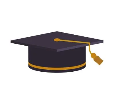 Graduation cap university learning study icon. Vector graphic 스톡 일러스트