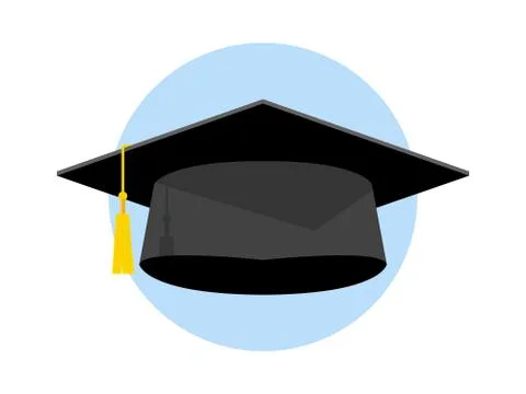 Graduation Cap Vector Icon Illustration Stock Illustration